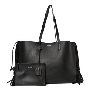 Authentic YSL Calfskin Fringe Shopping Tote